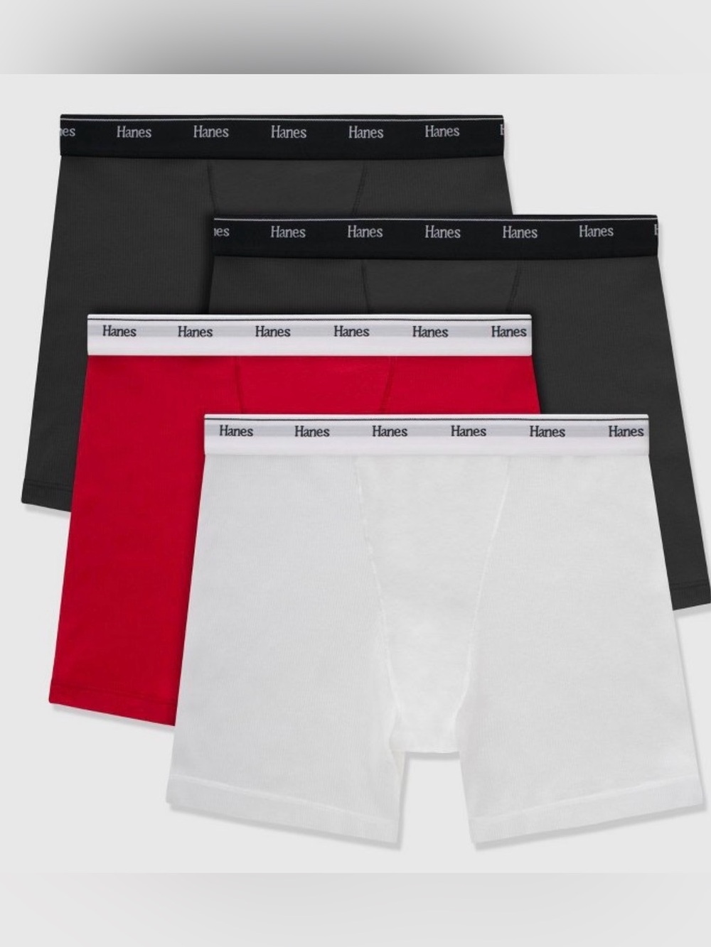 Hanes Originals Women's 4pk Underwear Boxer Brief Stretch-Cotton M